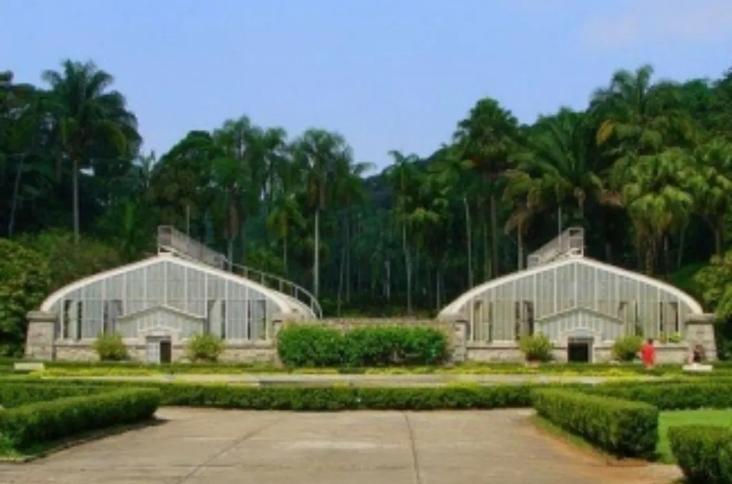 Beautiful front view of jokai botanical garden