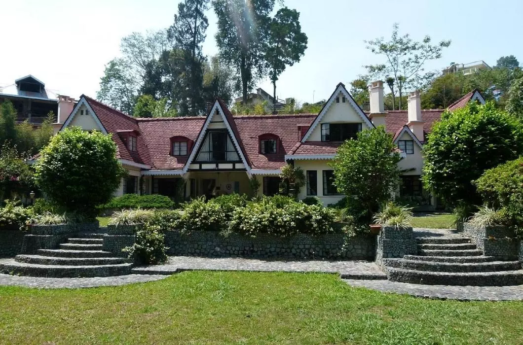 Front view of Crookety house