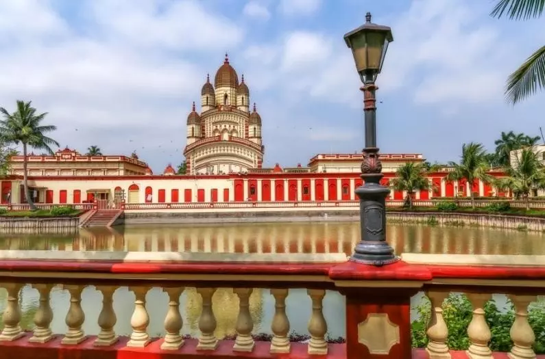 Front view of Dakshineswar Kali Temple