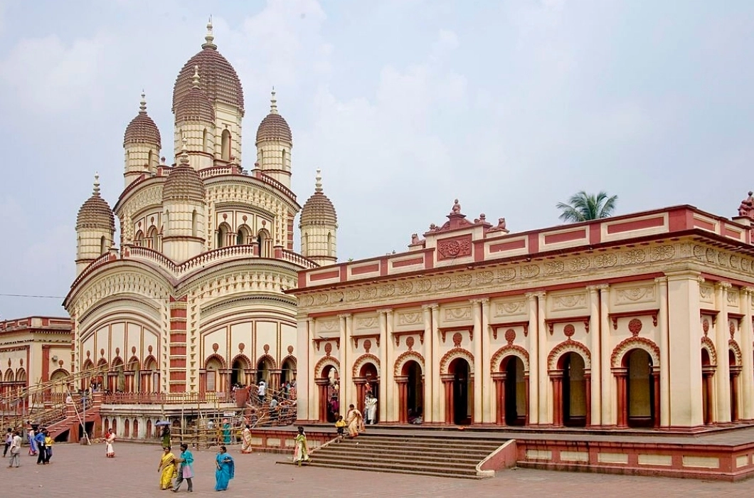 Front view of dakshineswar Kali Temple