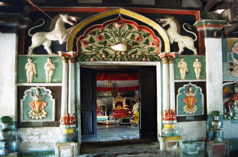 Inside view of Dakhinpat satra