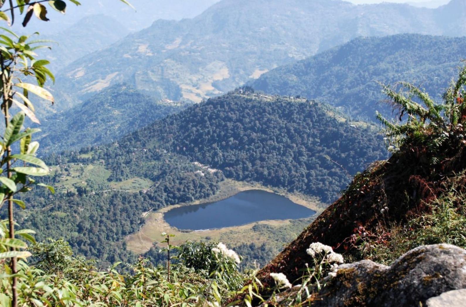 Khecheopalri Lake is a holy lake in Sikkim, India. It is in the shape of a footprint, believed to be the foot of Guru Padmasambhava.