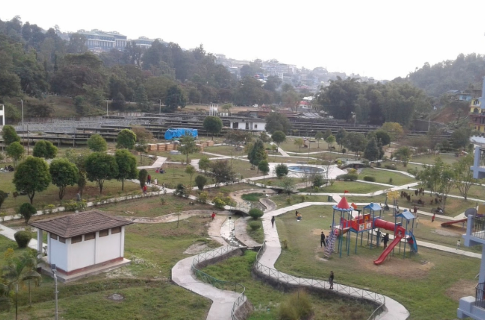 Park is an area of land which is usually seated in an large natural site, where public can enjoy the nature and can communicate with the nature also.