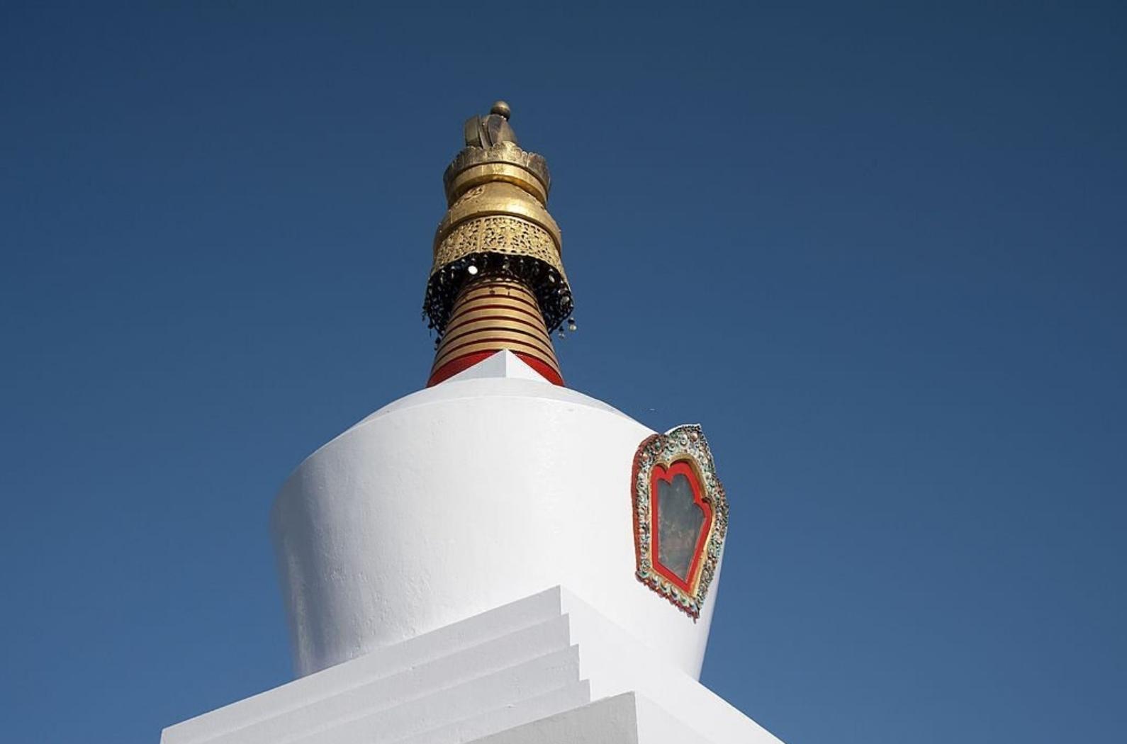 Stupa at the Enchey Monastery or Gompa in Gangtok.