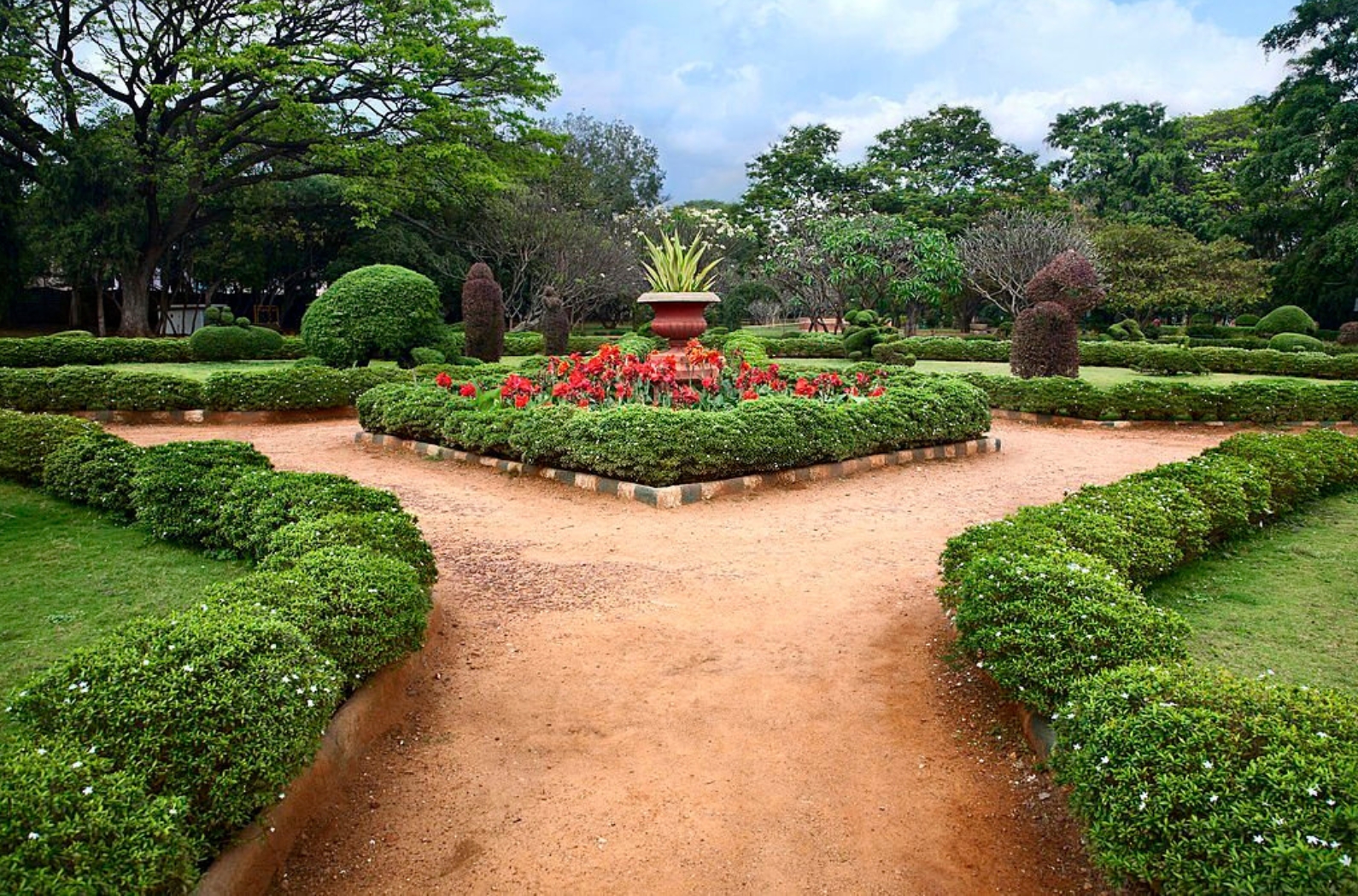 Beautiful view of Lalbagh botanical garden in Bangalore, Karnataka, India.