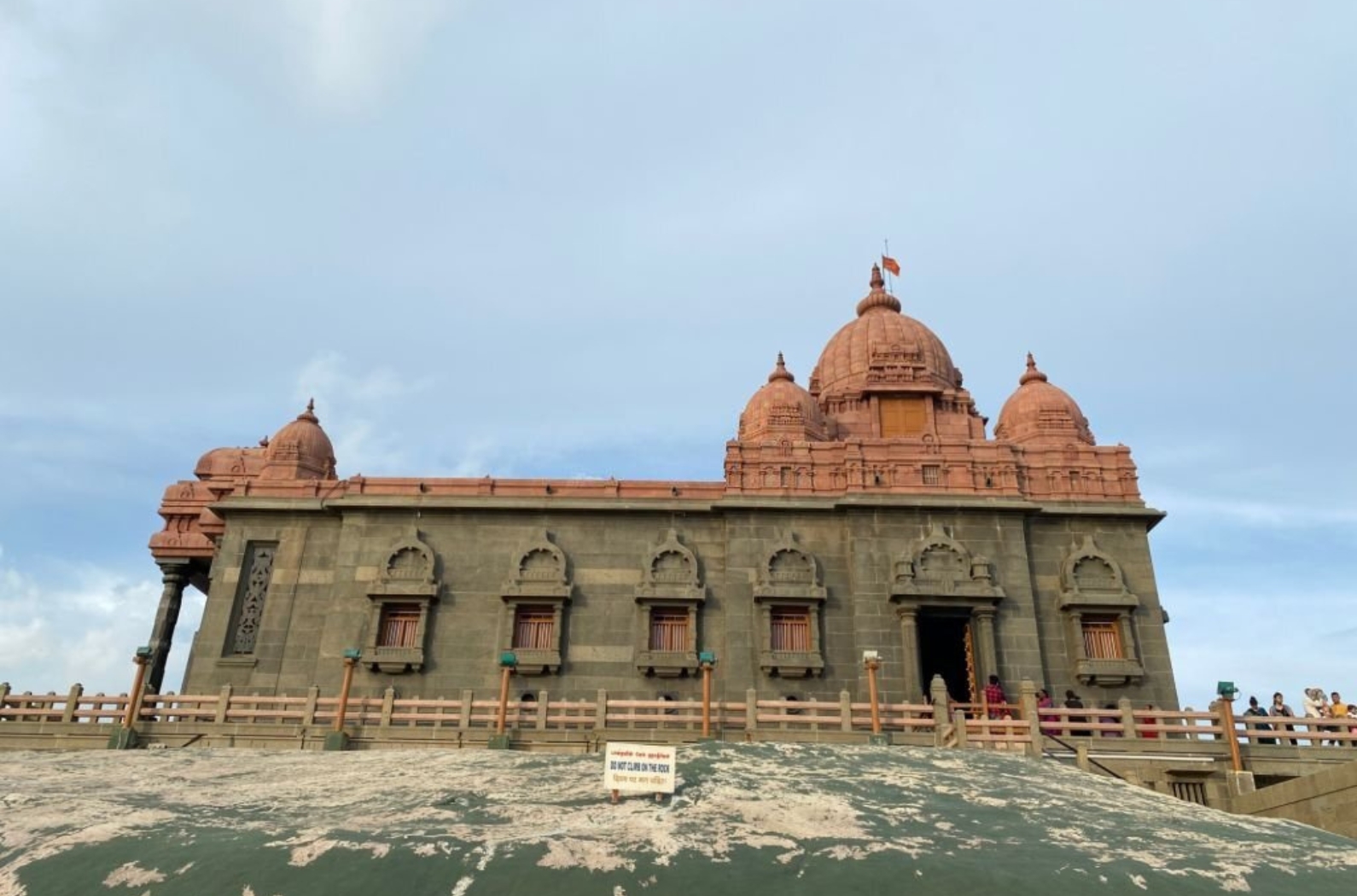 Beautiful view of vivekananda rock memorial, Kanyakumari, India.