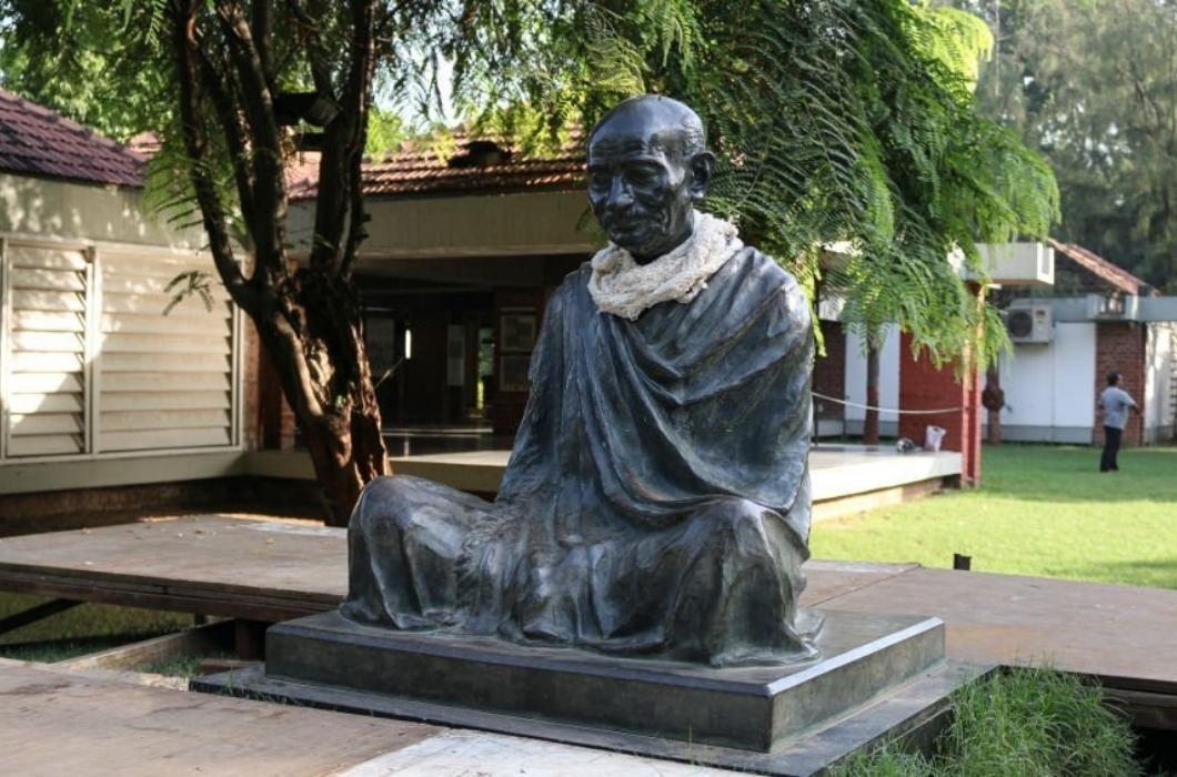 Gandhi Statue at Sabarmati Ashram, Ahmedabad, Gujarat