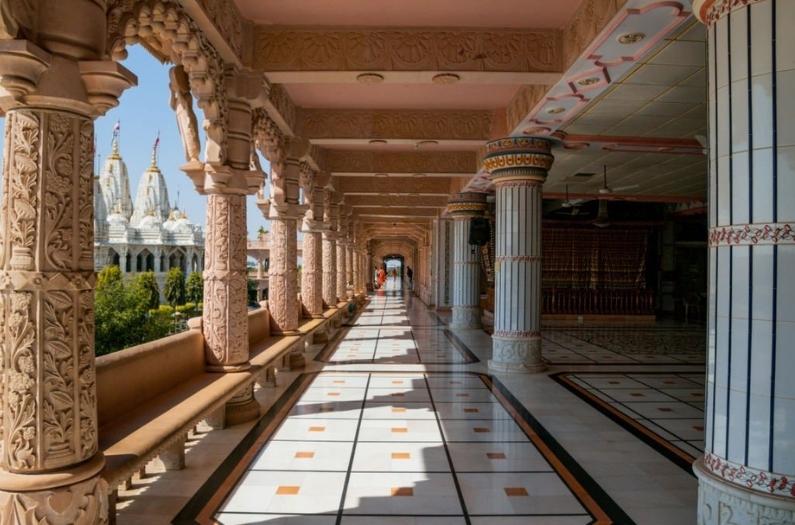 Inside view of Shree Swaminarayan Temple.