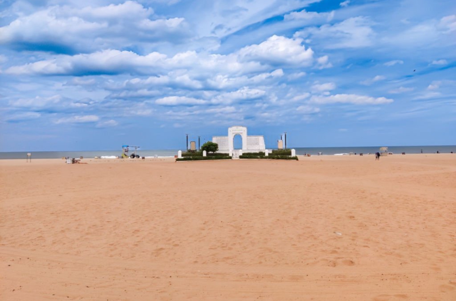 Selective focus of Edward Elliot's Beach, simply called as Elliot's Beach and popularly known as Besant Nagar Beach, Chennai, TamilNadu.