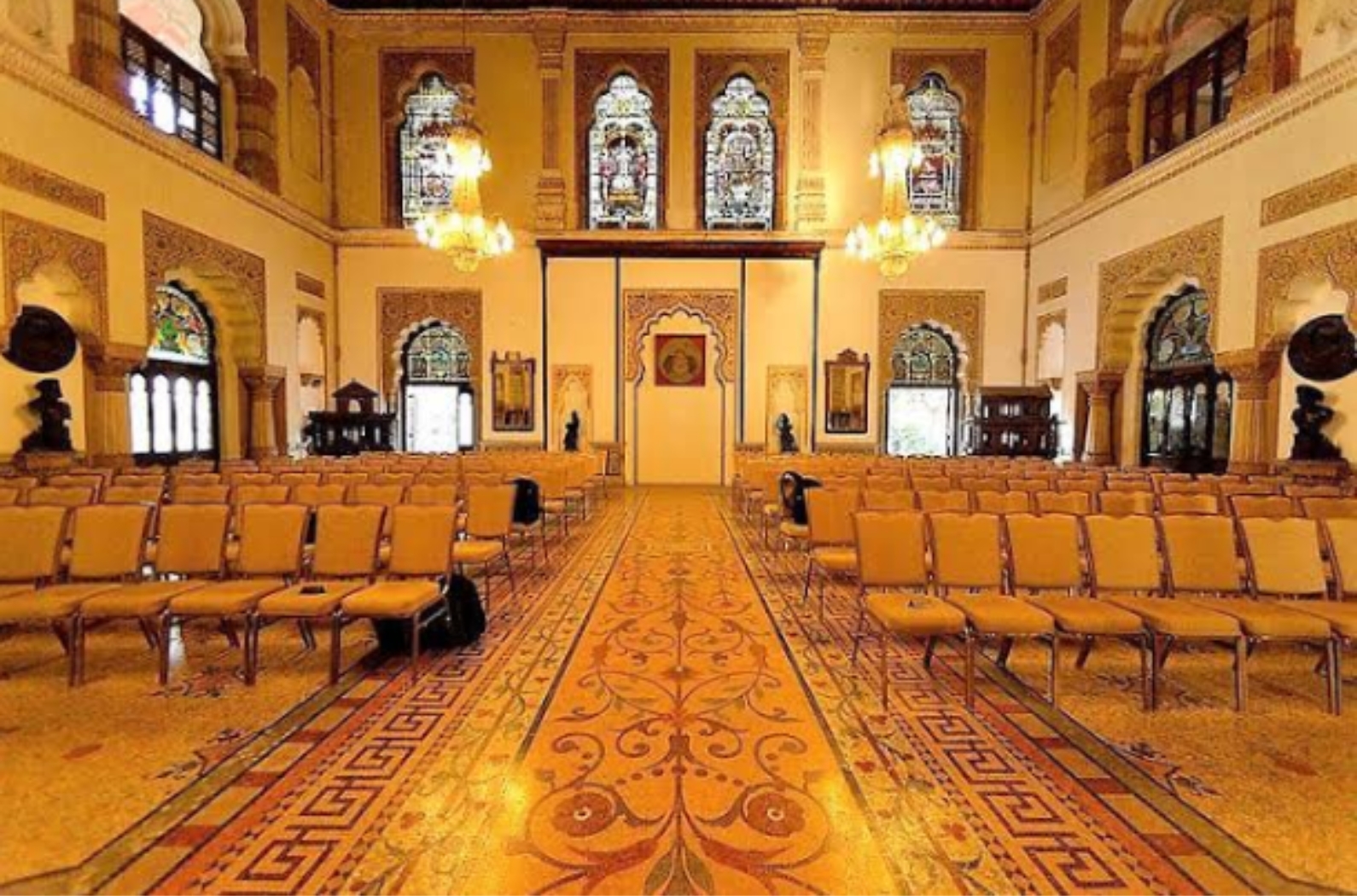 There is a Darbar Hall, which is still used as a venue for music performances and other cultural events.