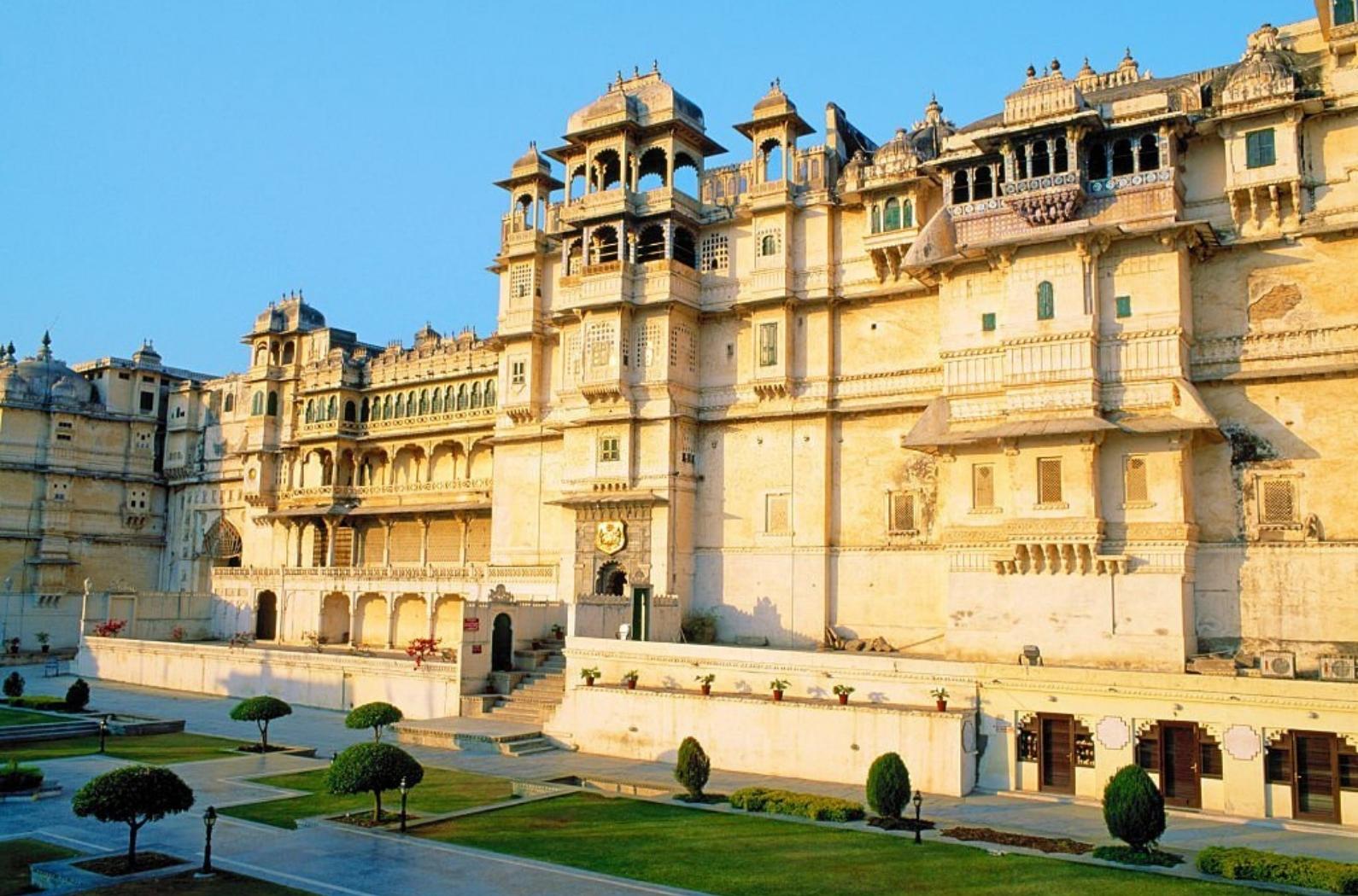 City Palace is a palace complex in Udaipur, in the Indian state Rajasthan. It was built by the Maharana Udai Singh as the capital of the Sisodia Rajput clan in 1559, after he moved from Chittor. It is located on the east bank of the Lake.