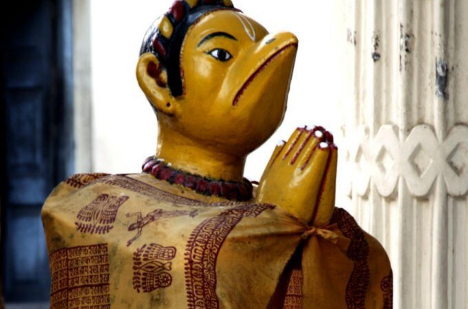 Garuda statue at Shri Govindaji temple in Imphal, Manipur, India.