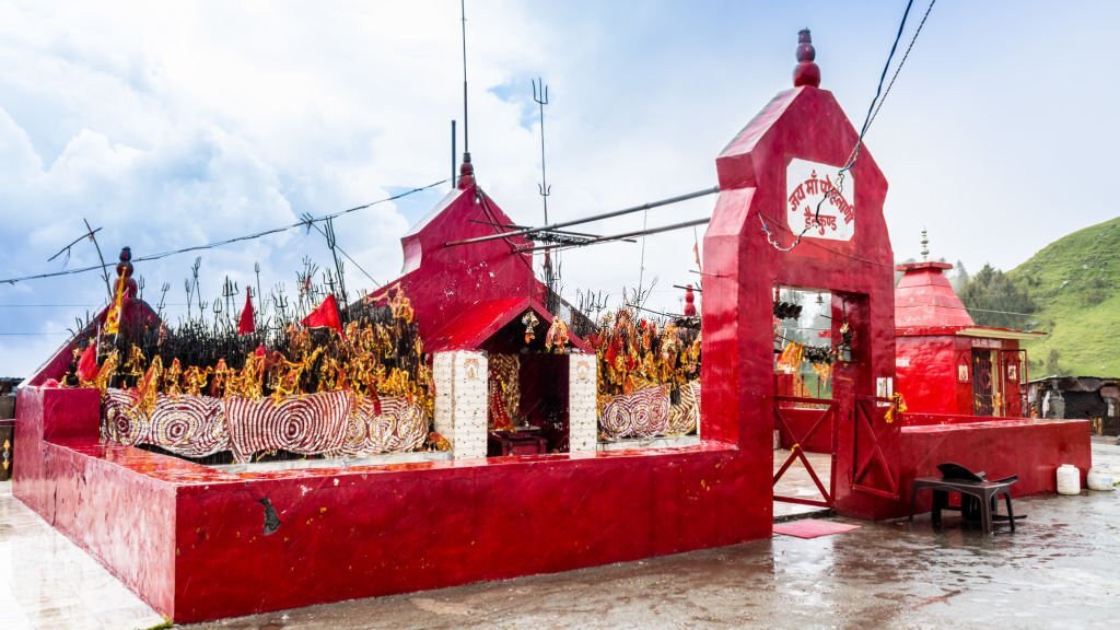 beautiful temple at the peak