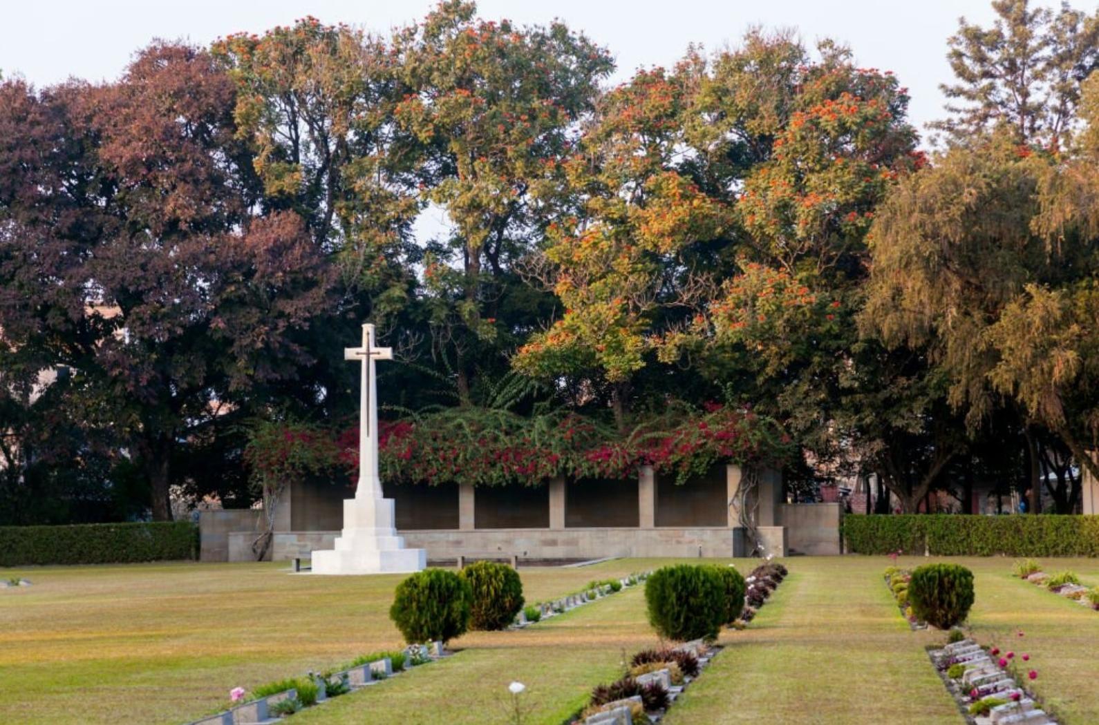 Historical place in Imphal. Imphal war cemetery.