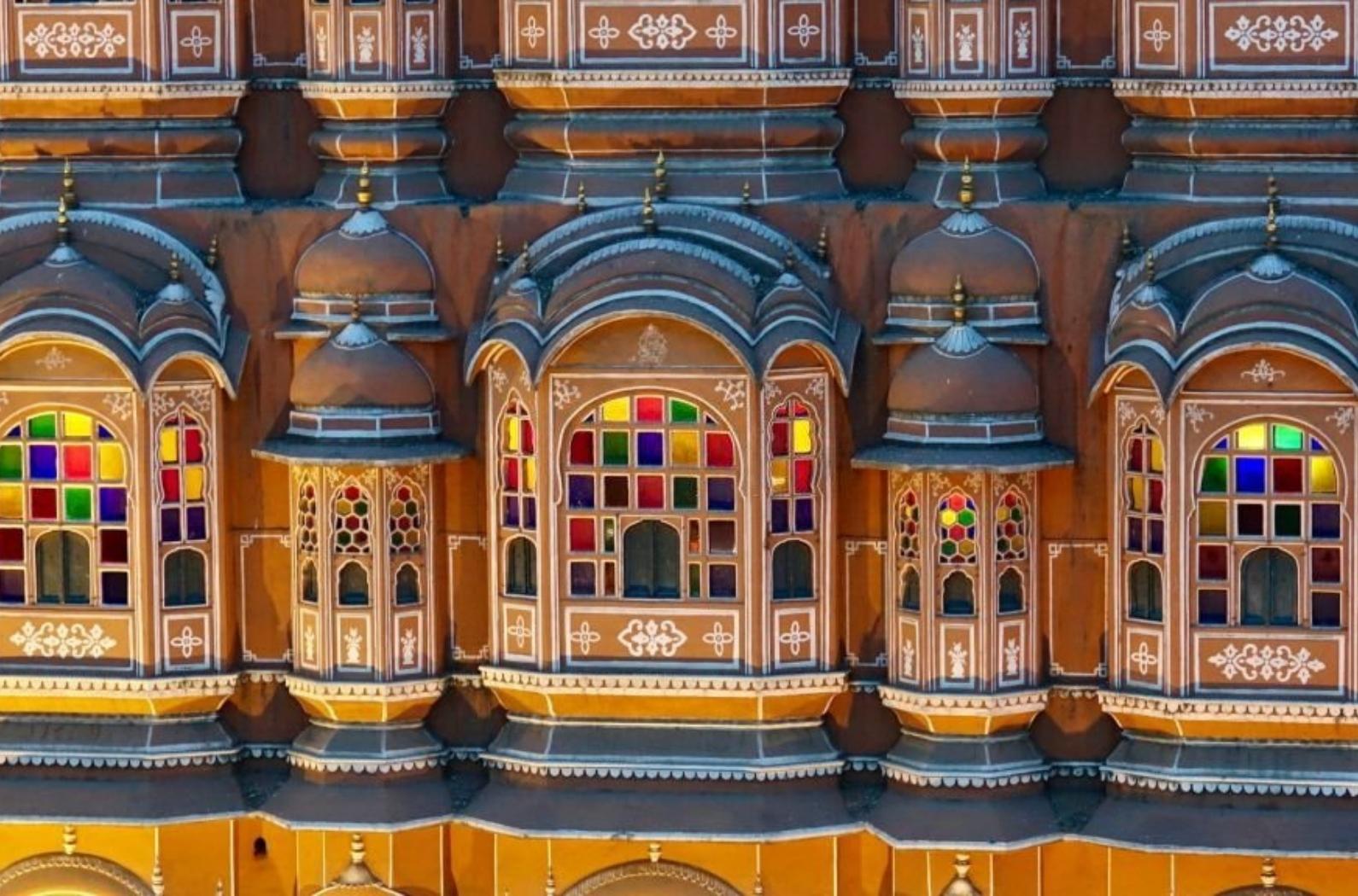 Palace of the Winds in Jaipur by night