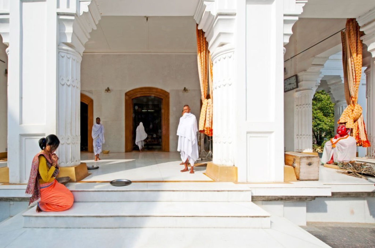 praying in Shri Shri Govindaji Temple, Imphal, Manipur