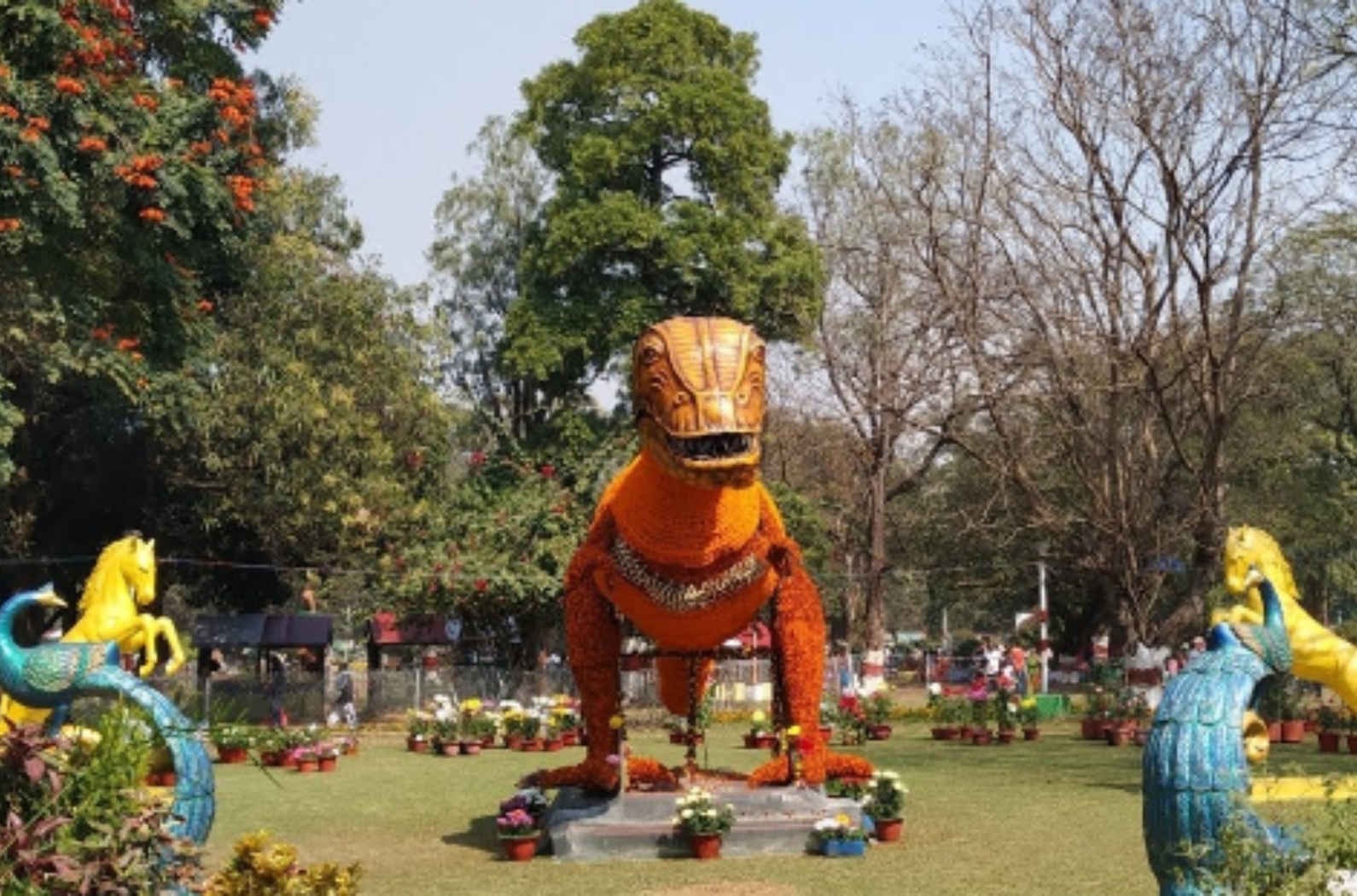 The park is spread over a huge area in Durg of Chhattisgarh.