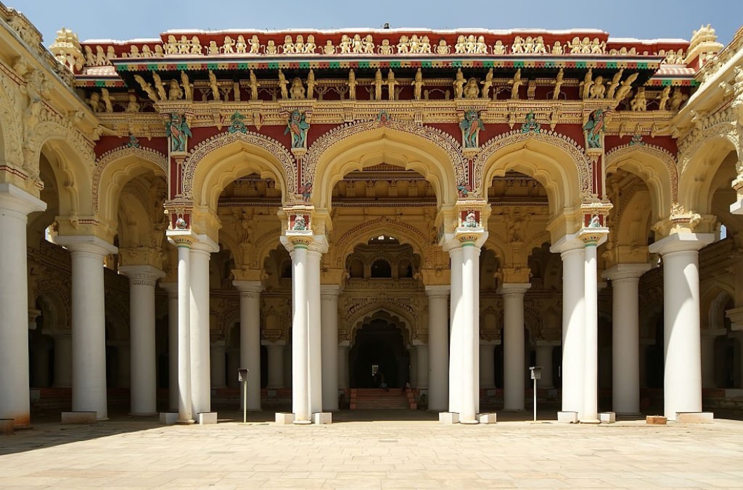 Thirumalai Nayakkar Mahal palace complex. Madurai, Tamil Nadu.