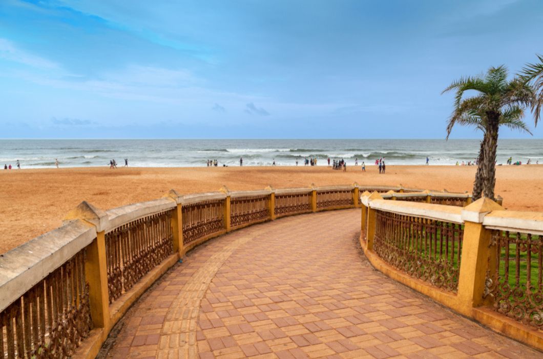 Beautiful Calangute Beach of Goa, Famous tourist destination in india.