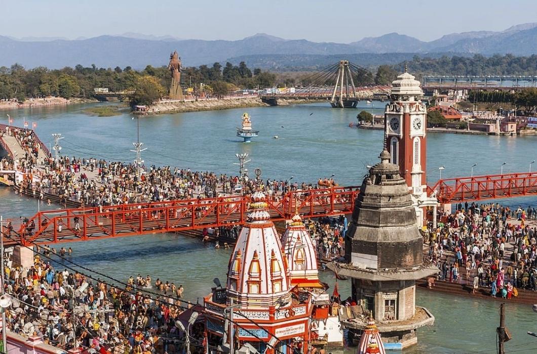 Haridwar - It's an ancient city and important Hindu pilgrimage site.