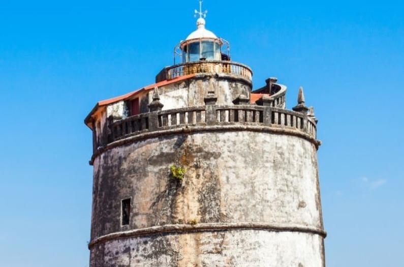 In front of Aguada Fort.