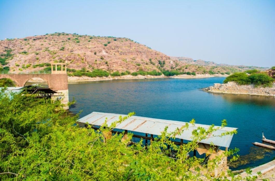 Kaylana lake.It is an artificial lake, built by Pratap Singh