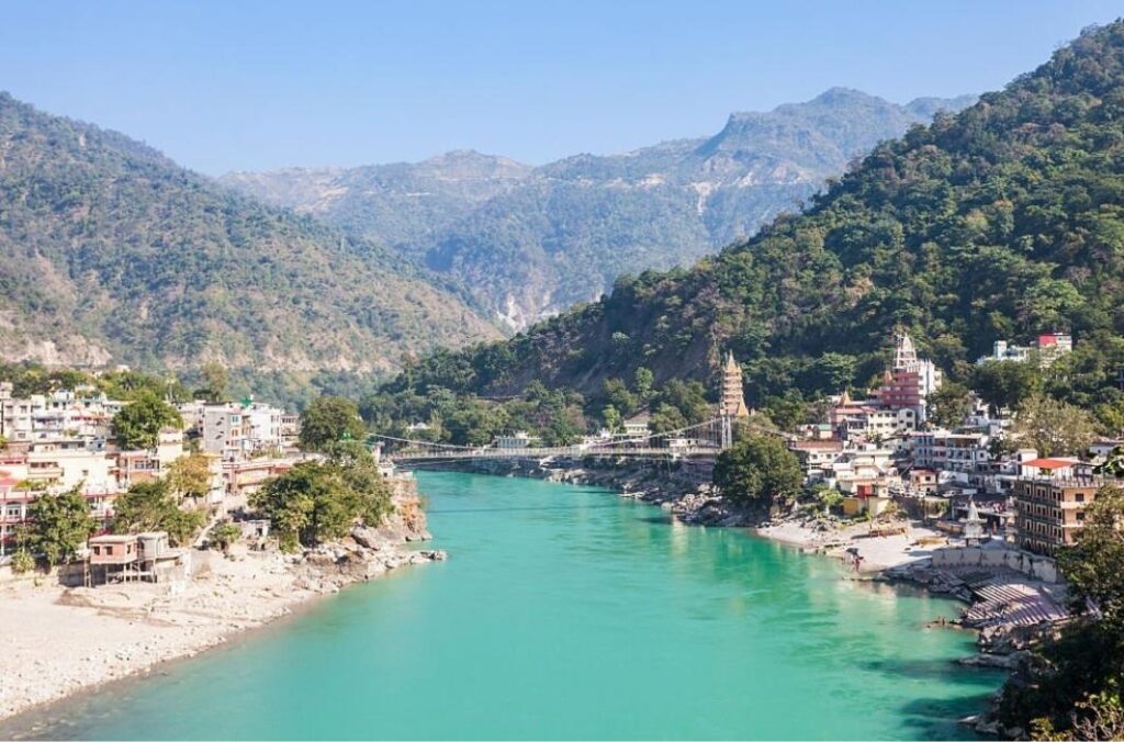 Rishikesh, India. It is known as the Gateway to the Garhwal Himalayas and the Yoga Capital of the World.