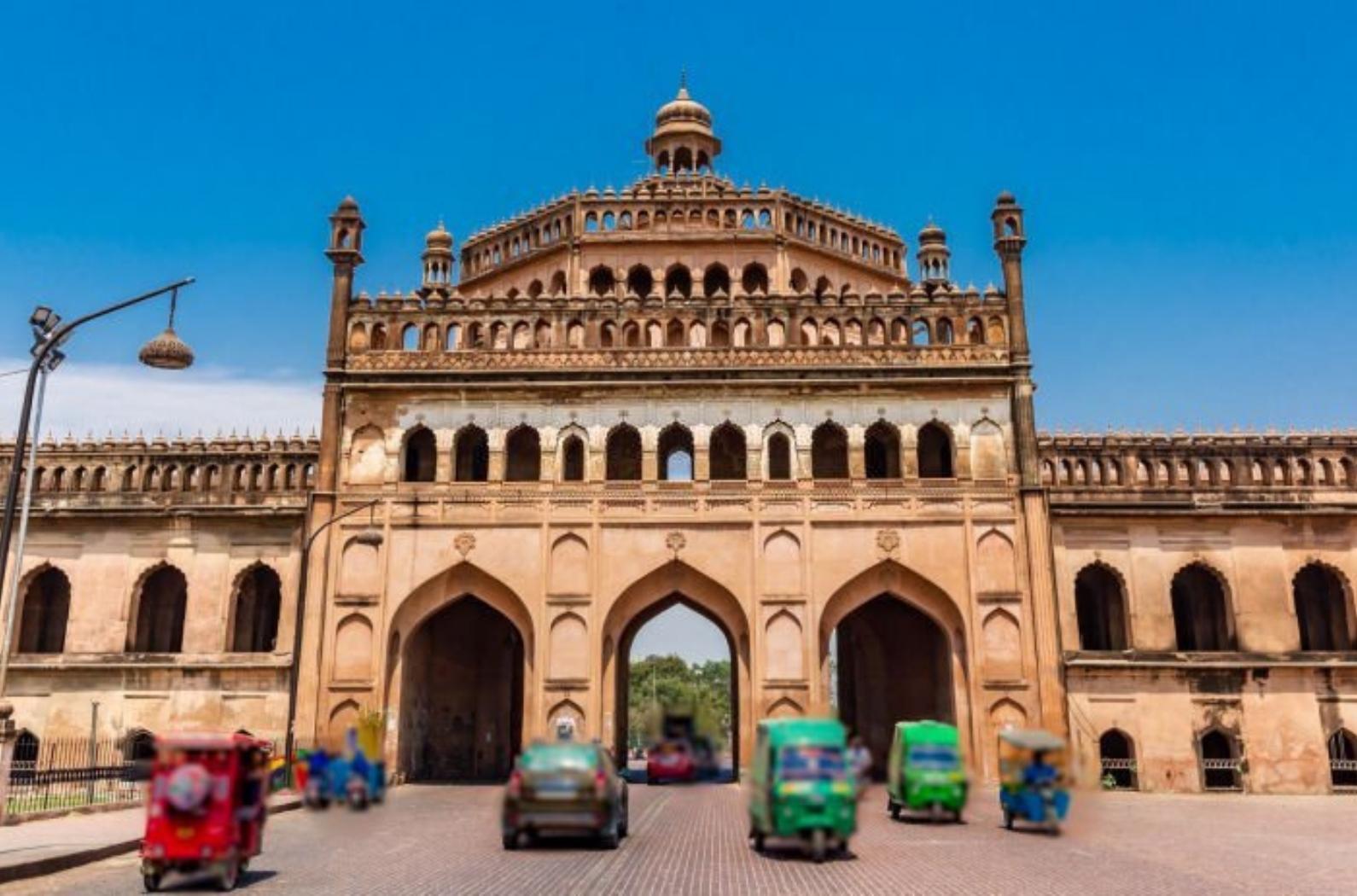 This pic shows the famous monument Rumi Darwaza Turkish Gate in Lucknow, Uttar Pradesh.