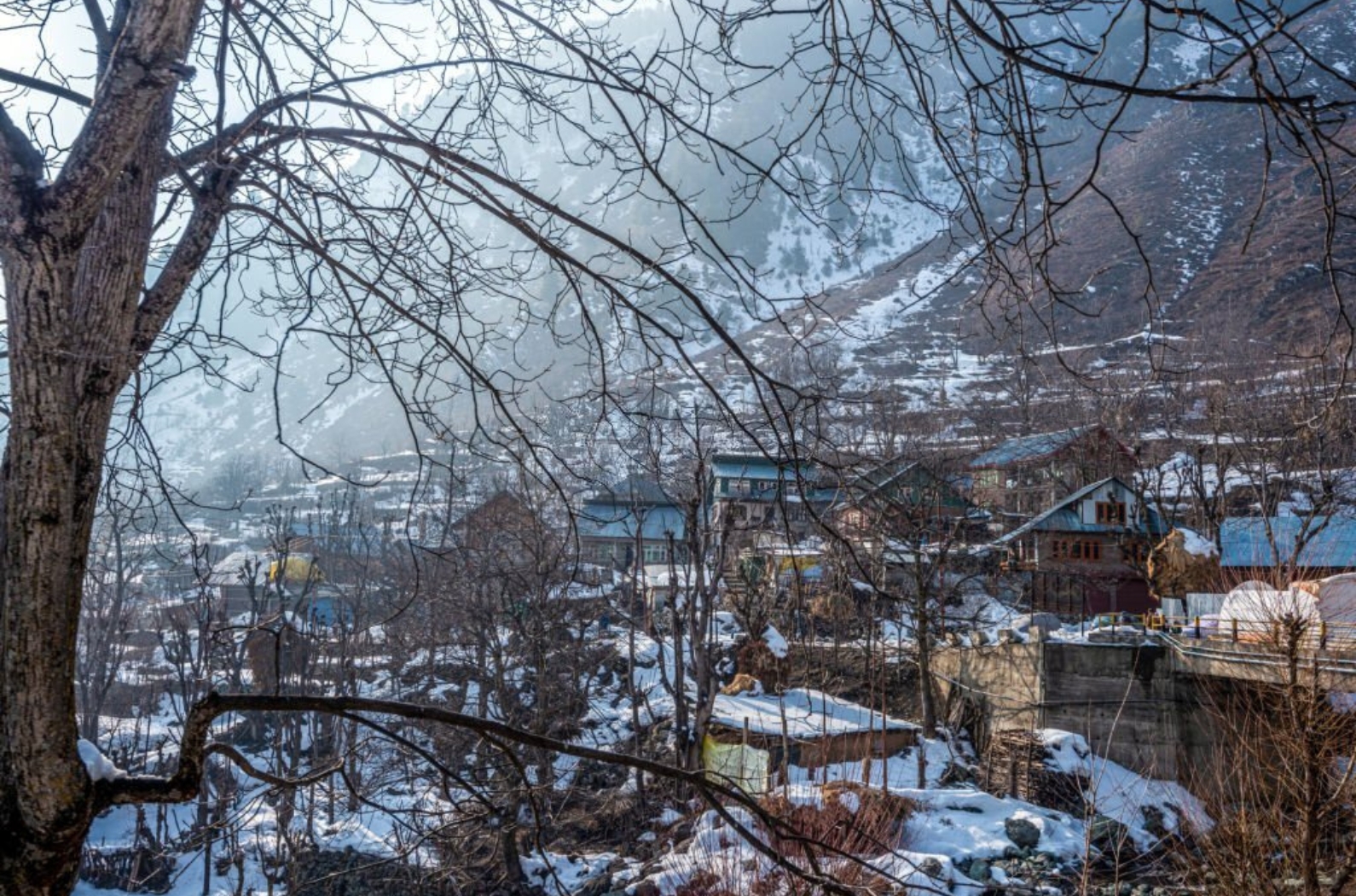 Life of Kashmir village, Kashmir valley near pahalgam, Kashmir, India.
