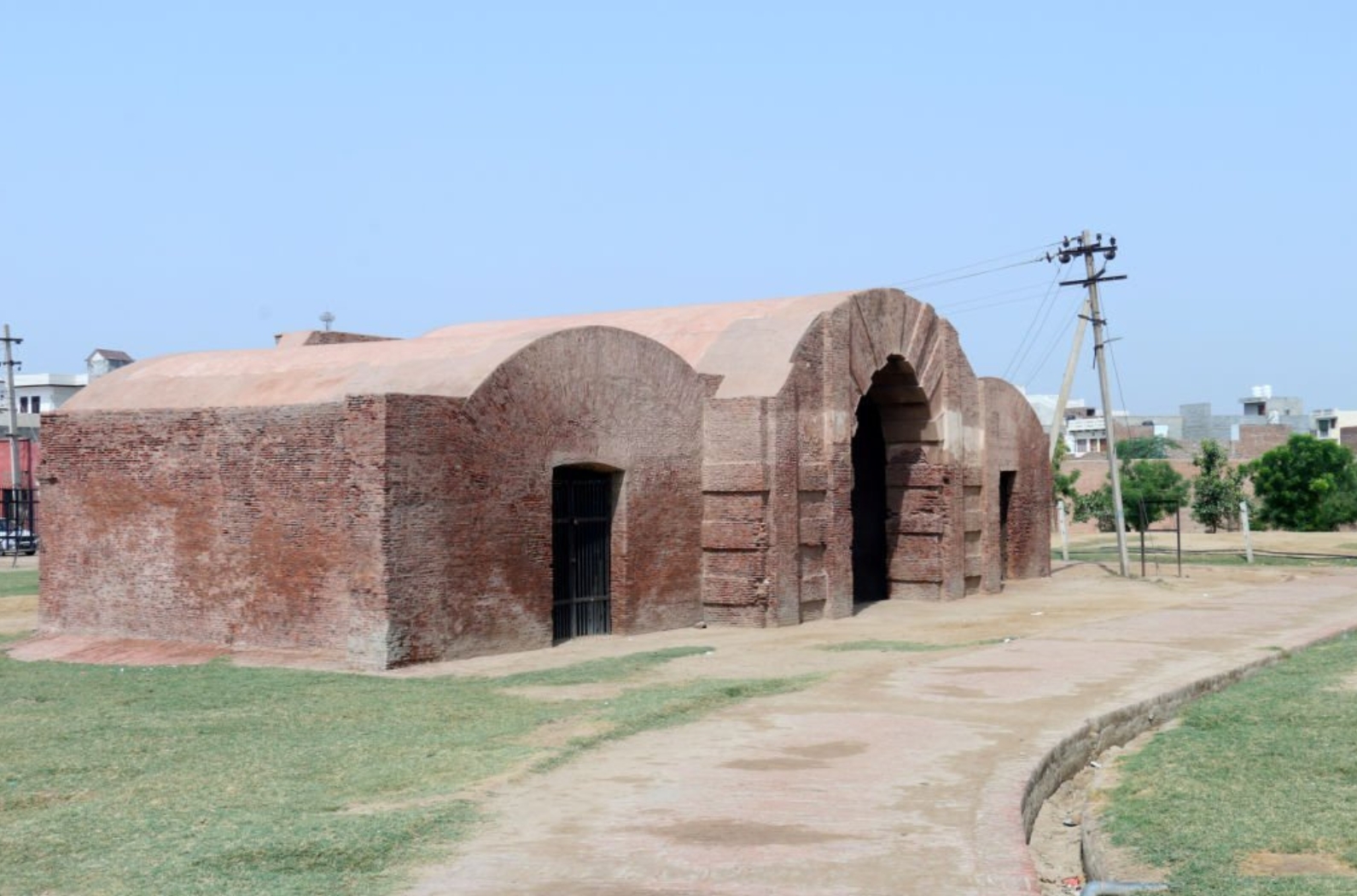 Main Entry Pont of Asigarh Fort in Hansi built by Prithviraj Chauhan in 12th Centaury at Hansi city of Hisar district in Haryana State of India.