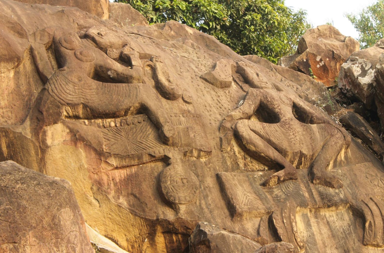 Historical Place in Unakoti Rock Carvings