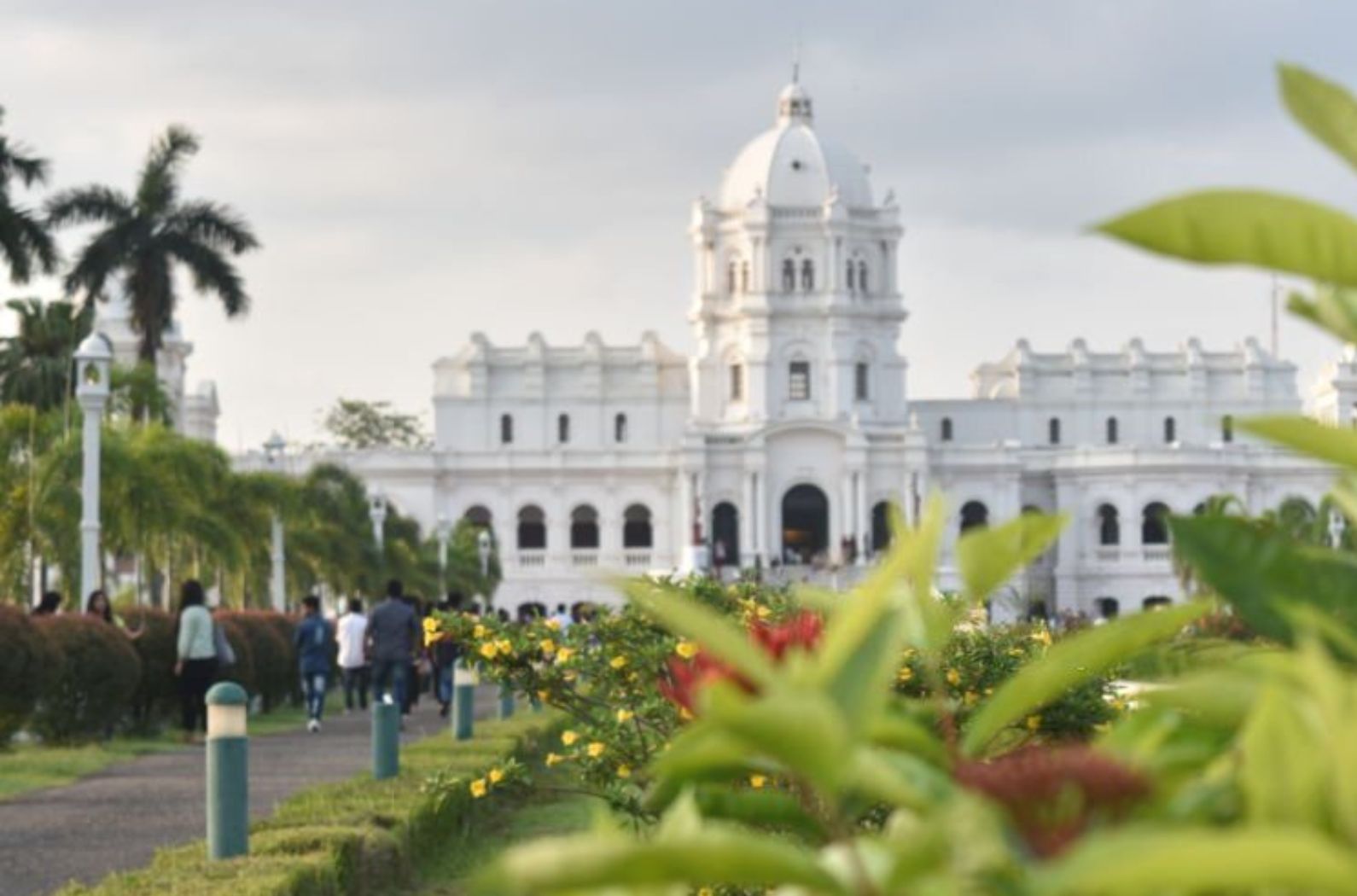 People Spending time in Ujjayanta Palace 
