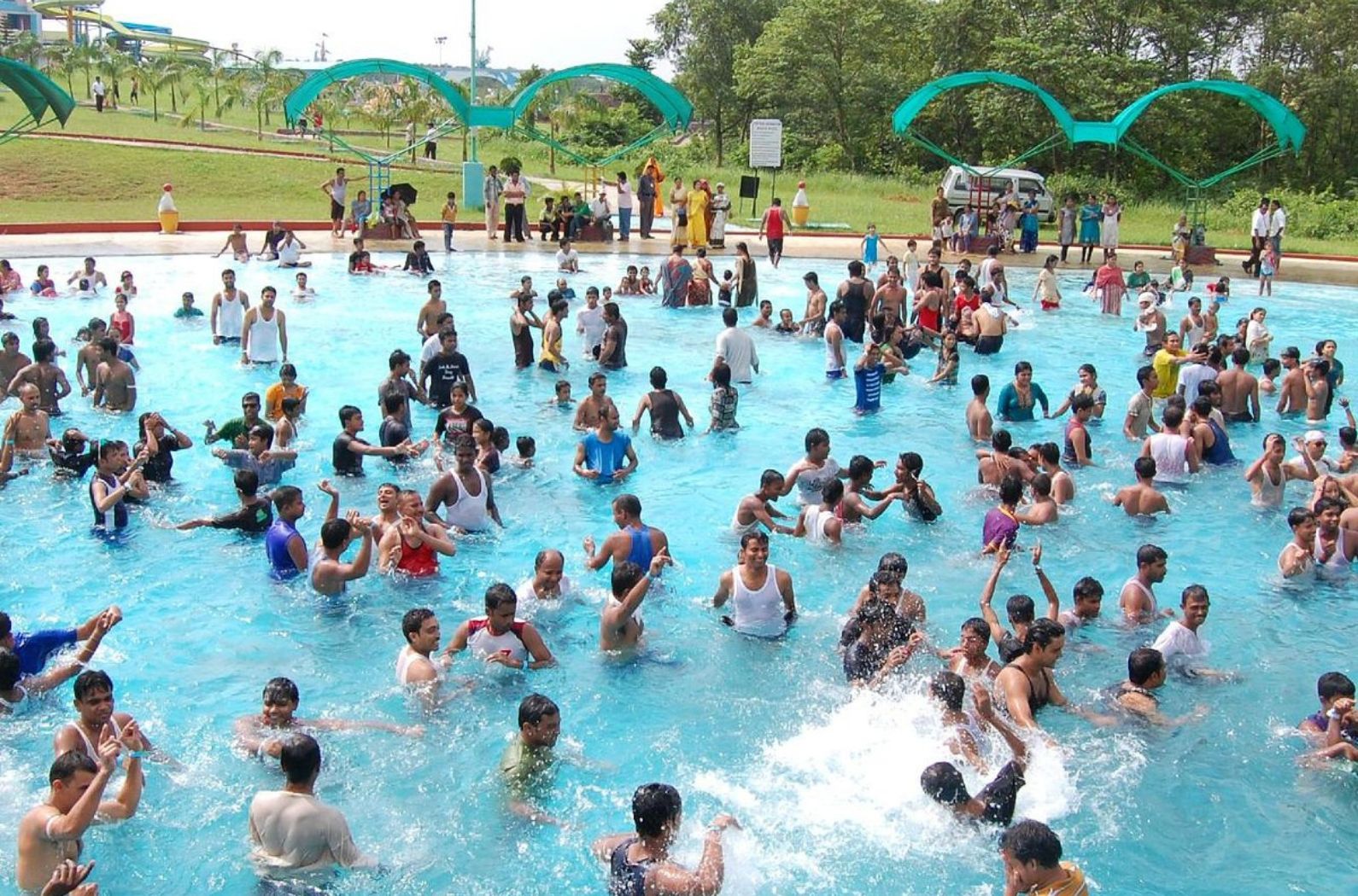 People Spending time in Rose Valley Amusement Park 