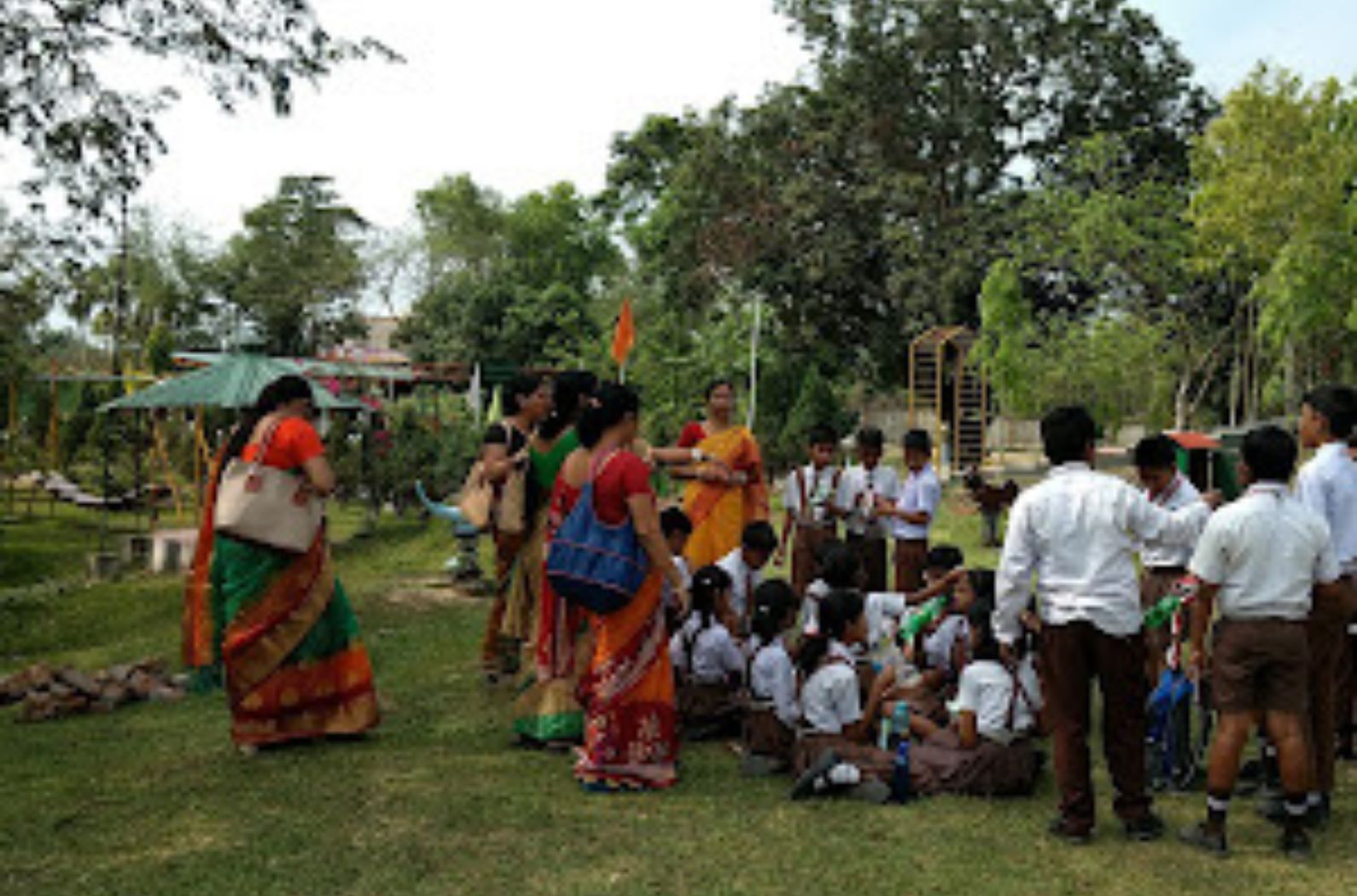 People Spending time in Lions Children Park 