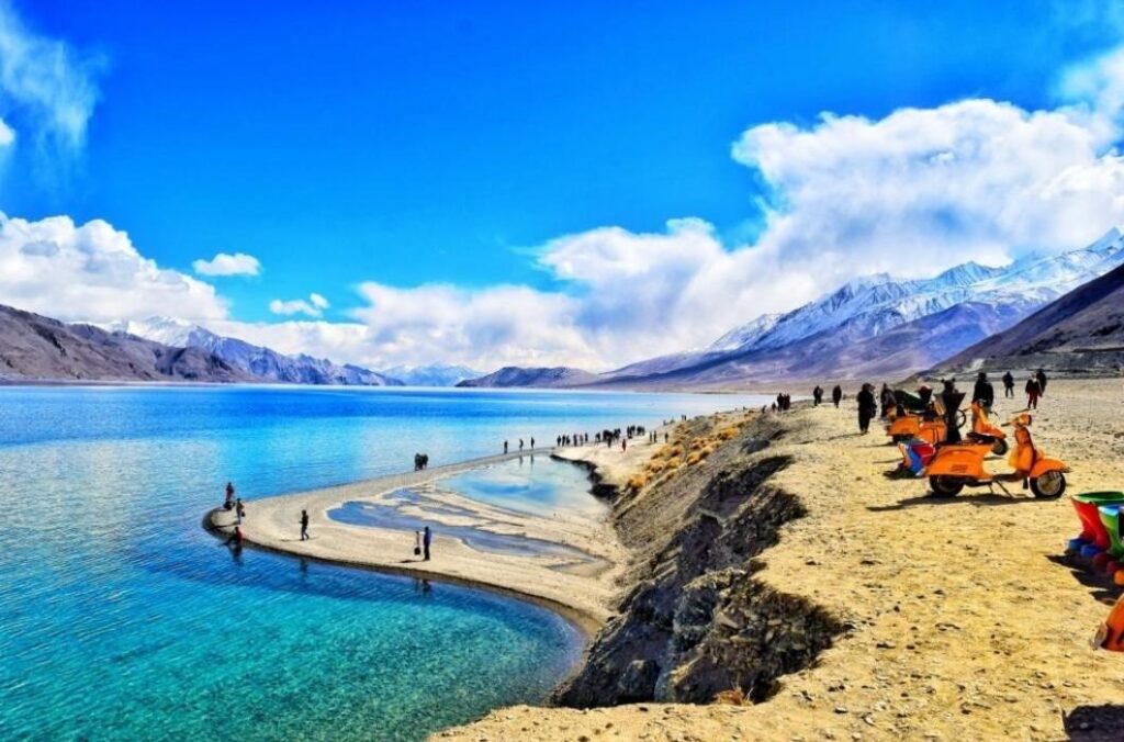 Awesome view of Pangong lake In Ladakh.