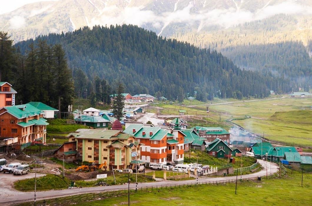 Beautiful View of Gulmarg Town