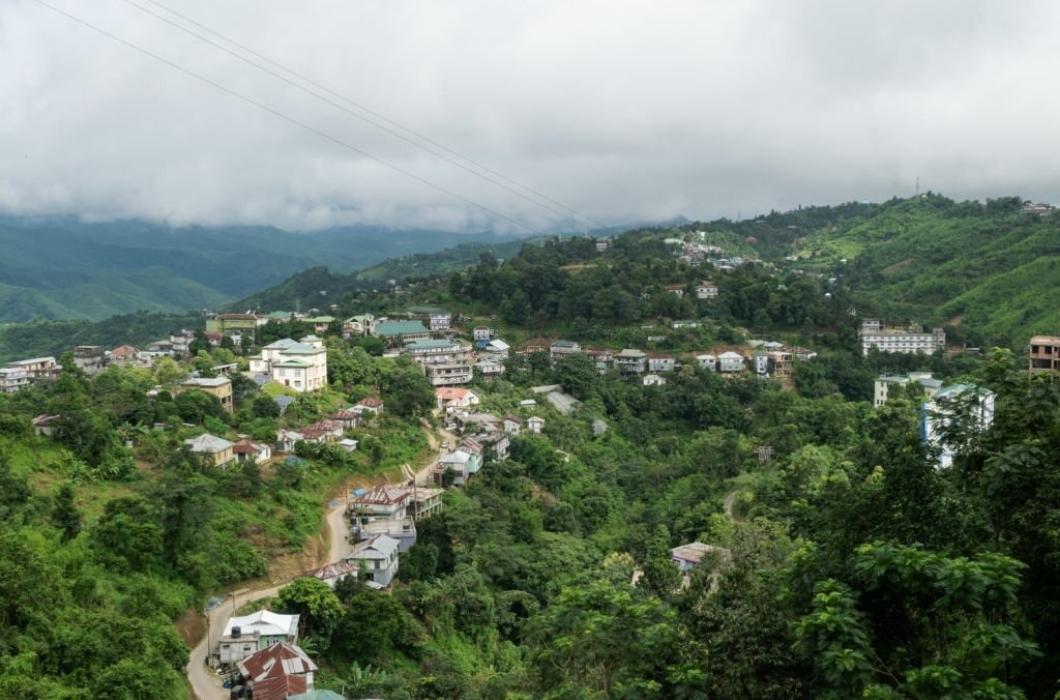 Market in Aizawl, Mizoram, India, Asia - Stock Photo - Dissolve