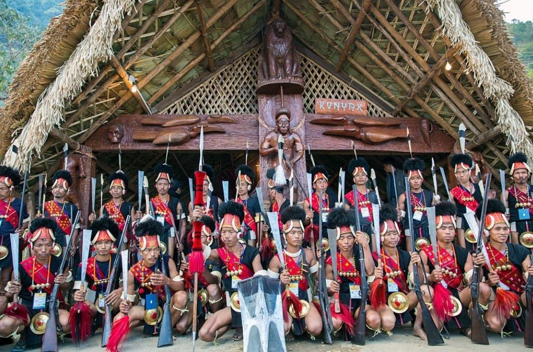 Tribes of Nagaland at the annual Hornbill Festival in Kohima