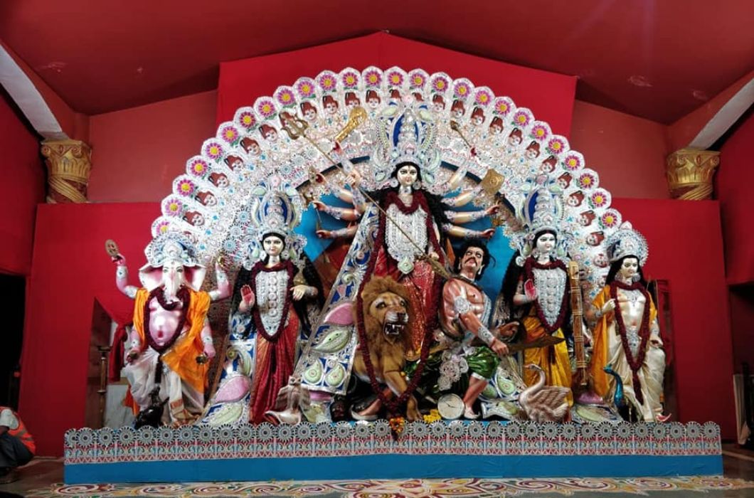 Durga Puja Park Aram Bagh in Delhi