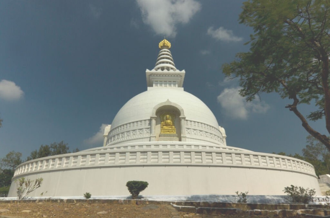 The beautiful pic of shanti stupa