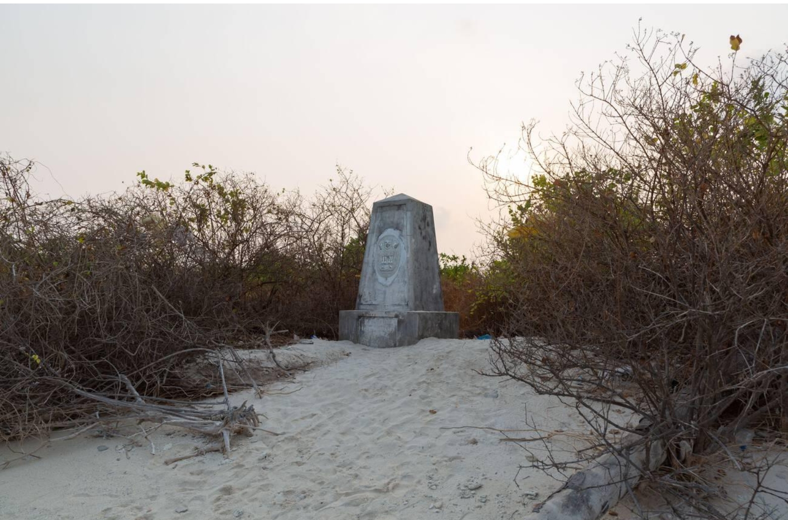 Indian seal in stone in the Island 