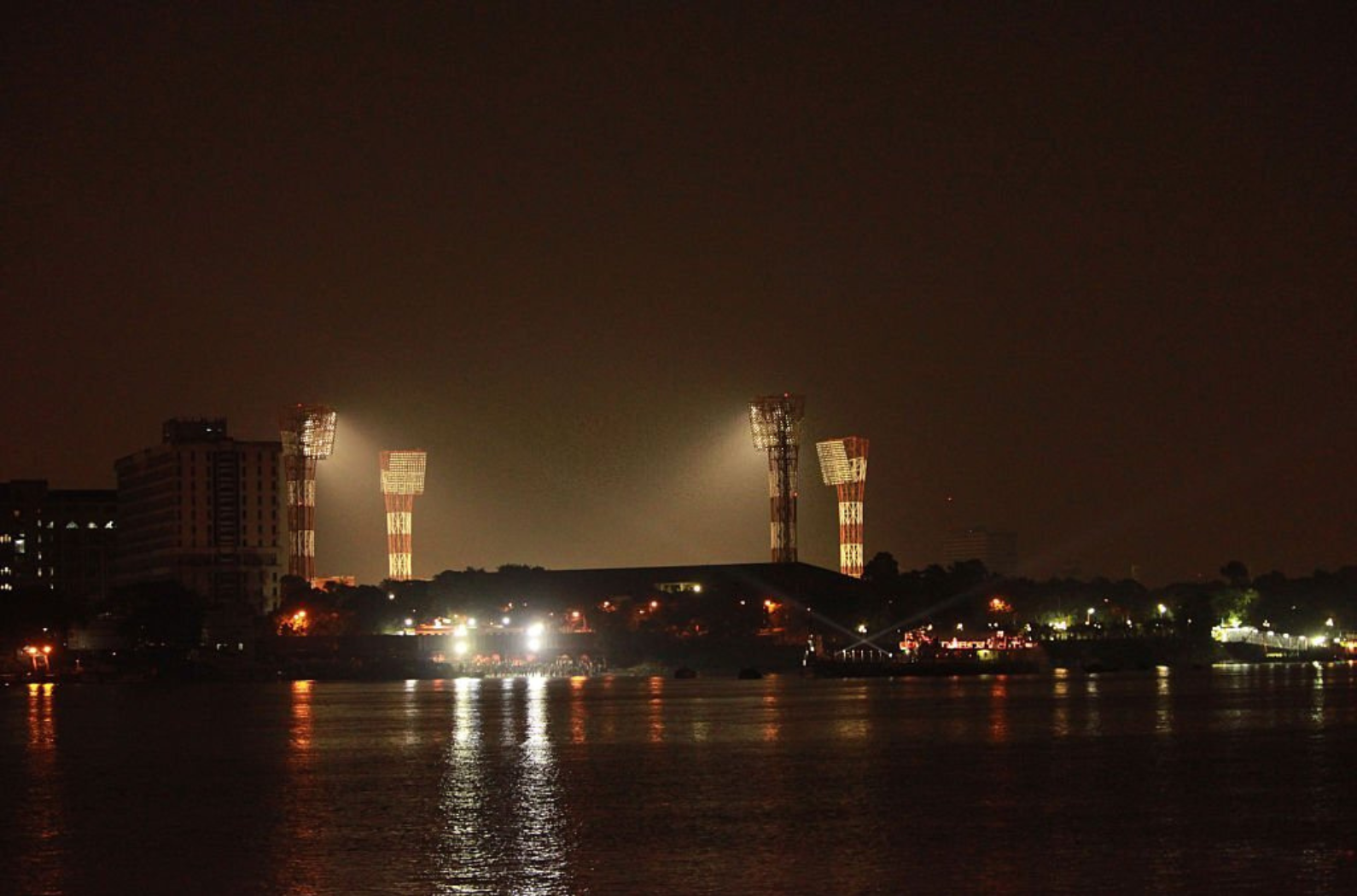 Eden Gadens Night view From outside of the stadium