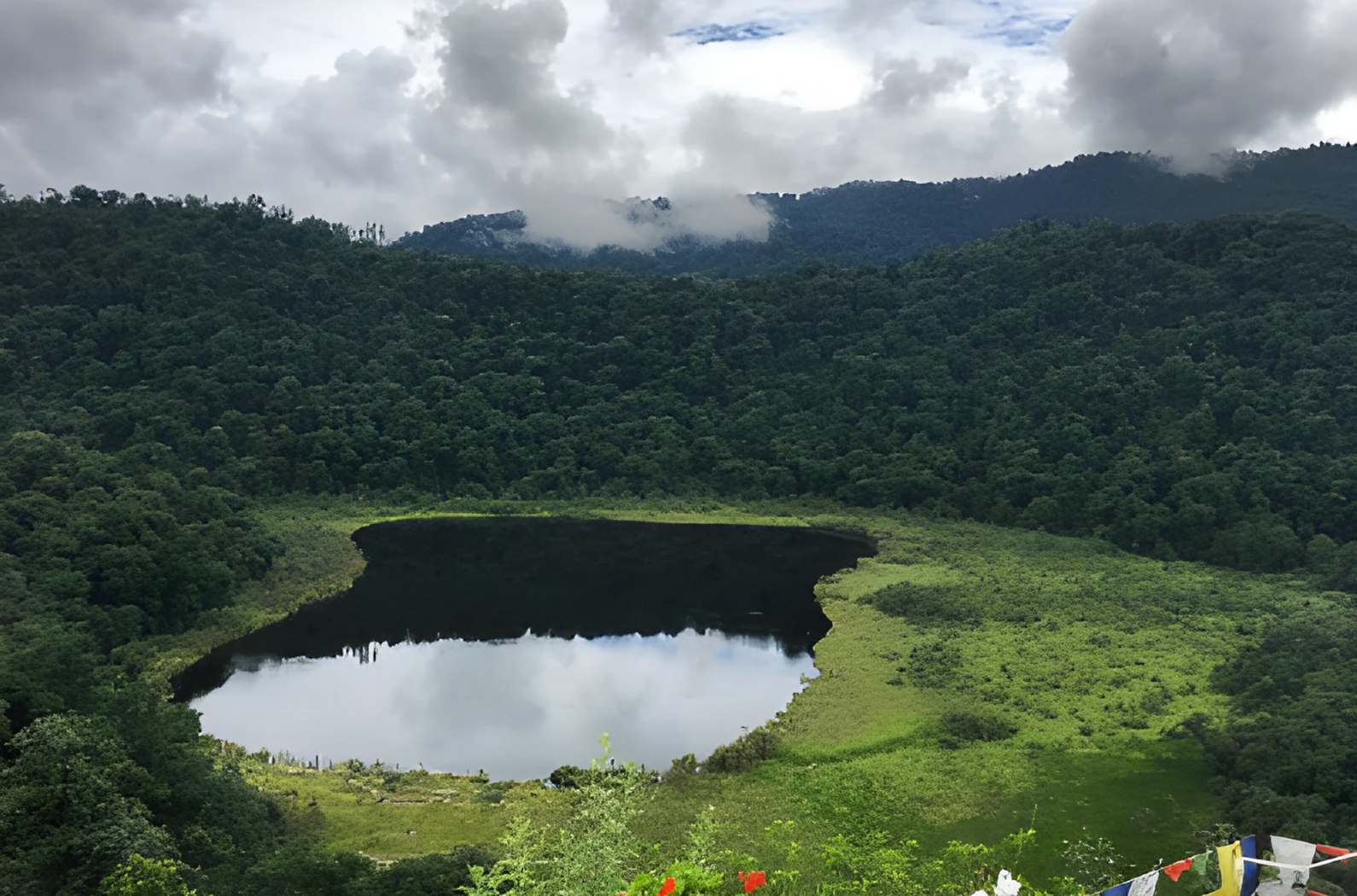 Beautiful view of hills and forests in Kalimpong Fun Park