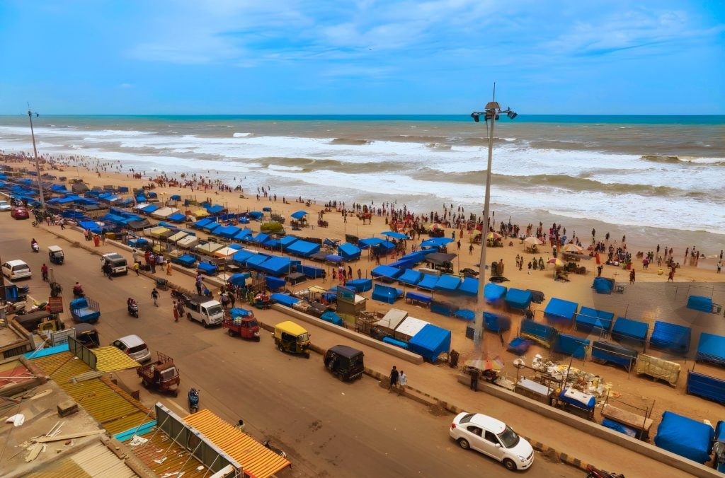 Shops in Puri Beach Market 