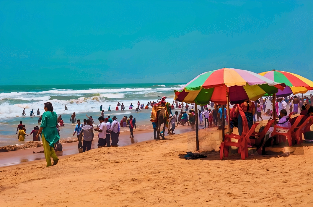 Puri Beach Market in Odisha