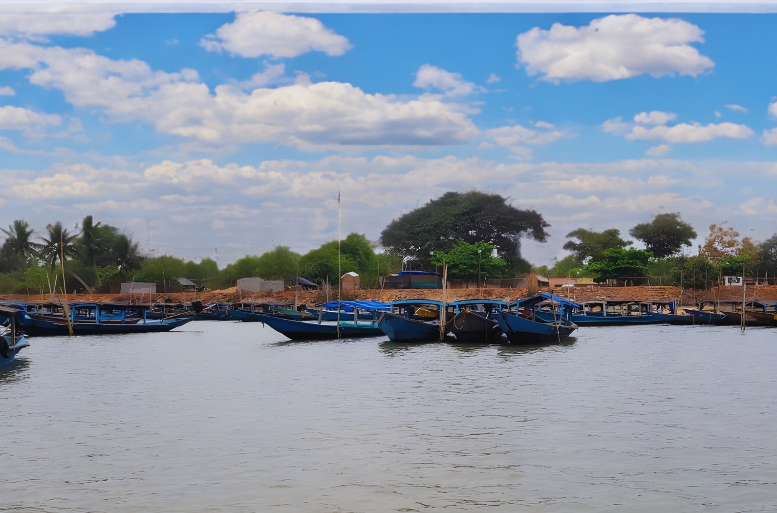 Boats riding river at Picnic Spot Satapada