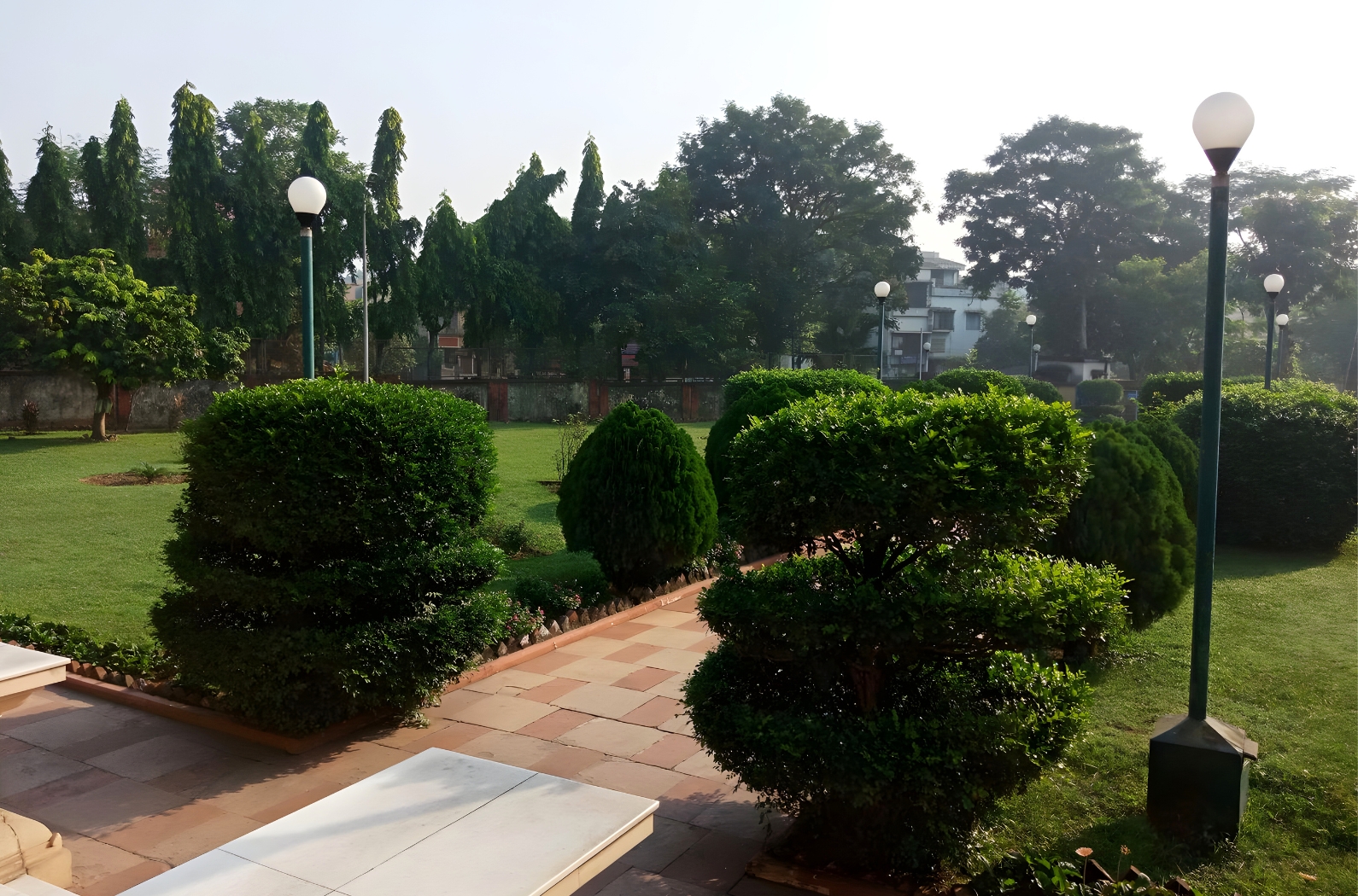 Green views inside Bidhan Nagar Ram Temple