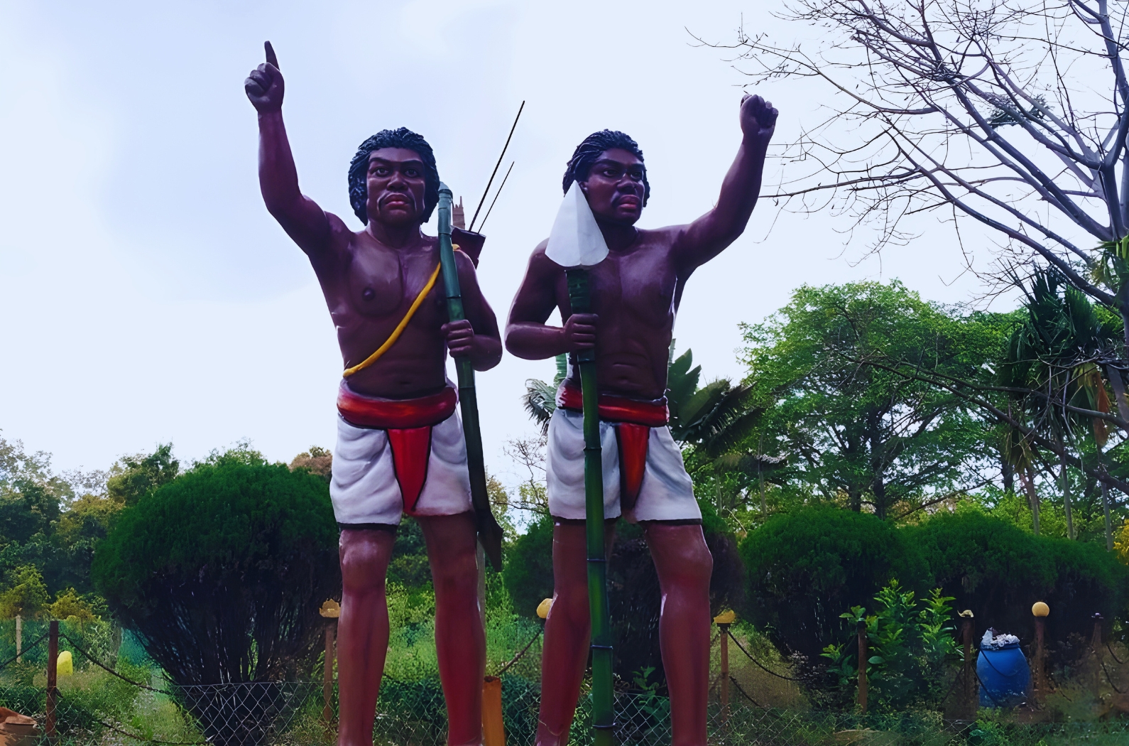 Statues in Deul Park .Bonkati.Burdwan