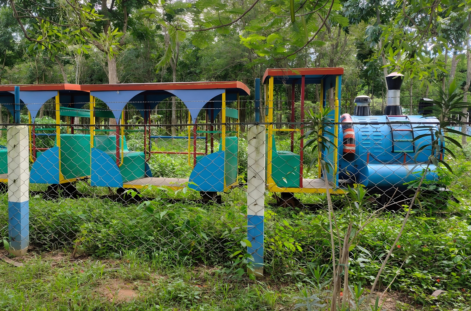 Toy train in Parimal Kanan park