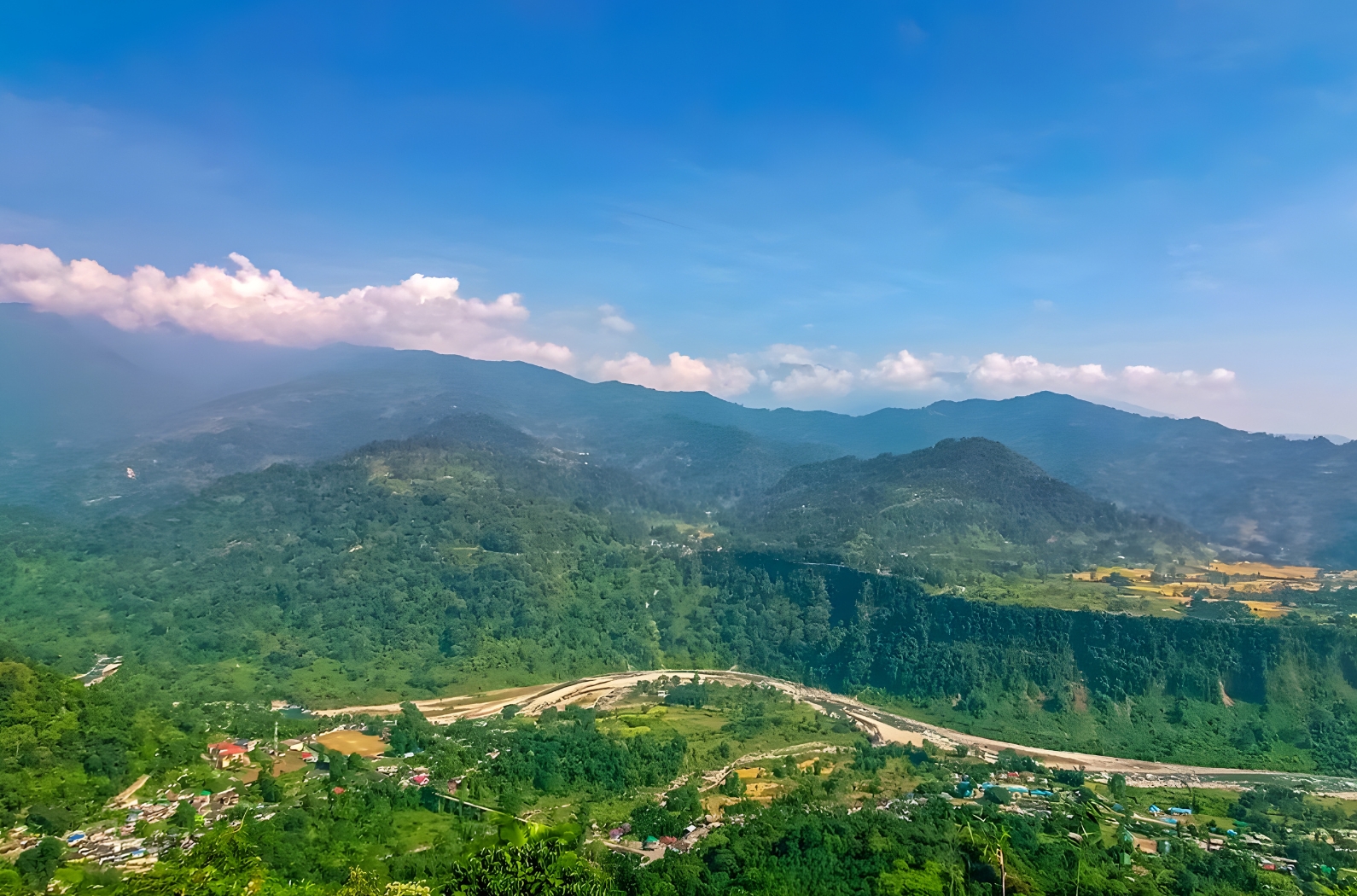 Dalgaon View Point - where sky meet green hills